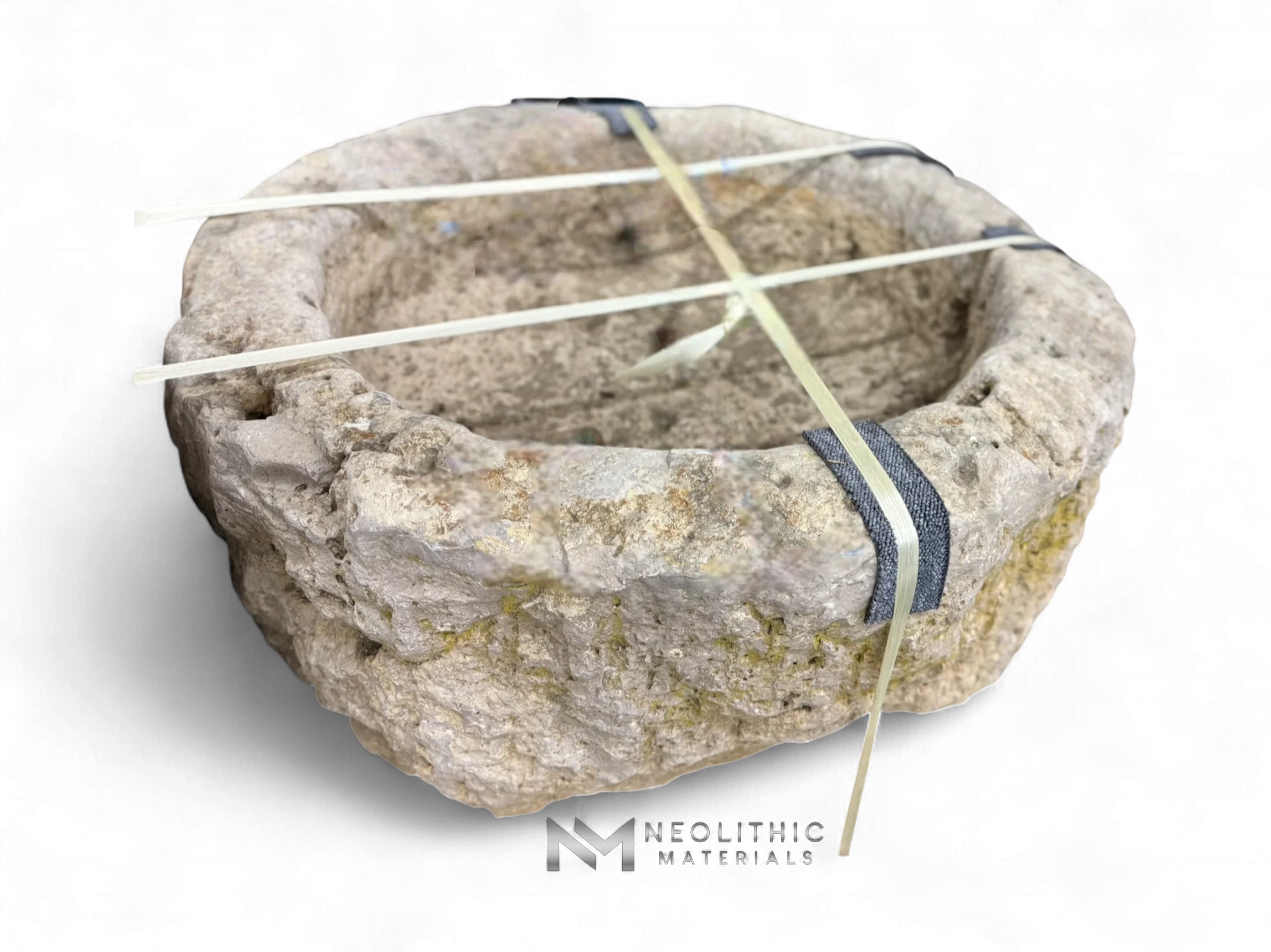 French Antique Round Limestone Trough - Image 2